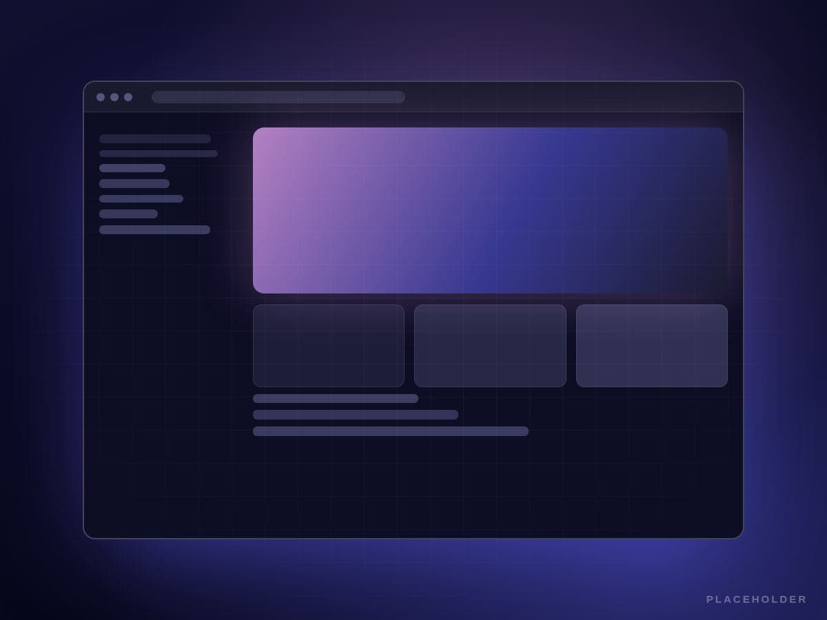 Product catalogue on desktop